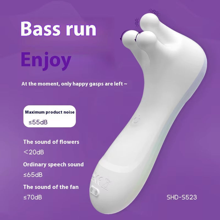Mini USB Powered Soft Kneading Vibrator Dildo Female Masturbation Stick for Adult Sex Products