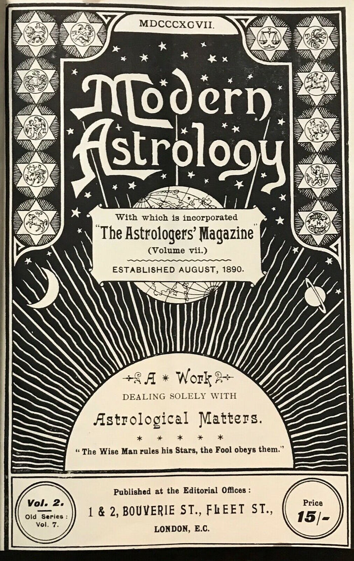 MODERN ASTROLOGY / ASTROLOGERS' MAGAZINE - Alan Leo ORIGINAL ISSUES for 1896-97