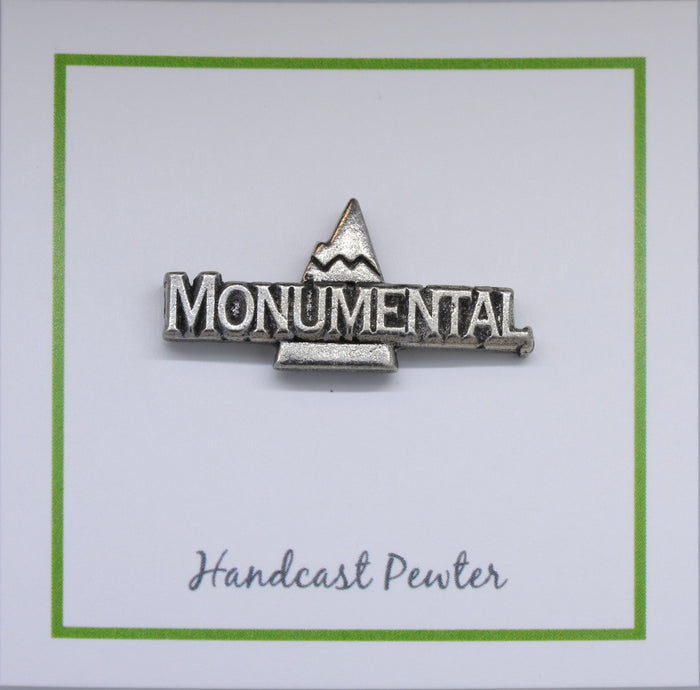 Monumental Mountain Lapel Pin