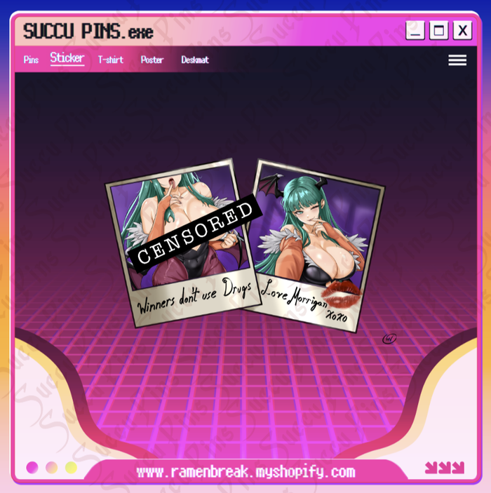 Morrigan's Motivational Memento Polaroid Spot Holo Sticker