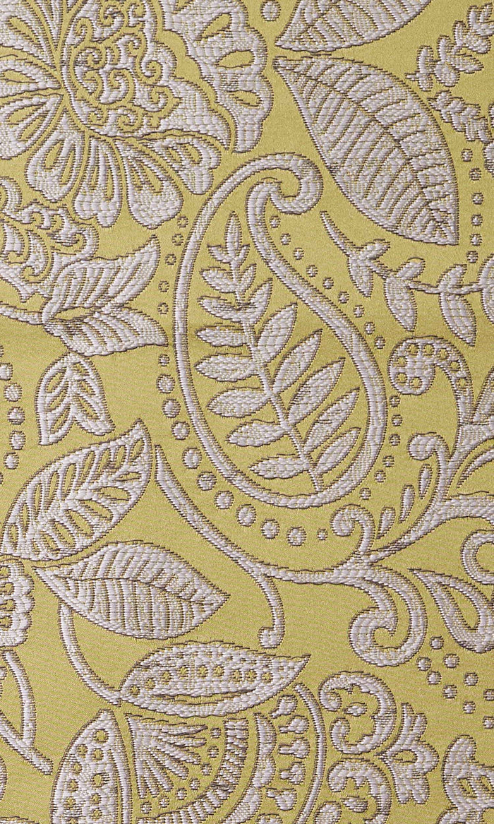 Floral Self-Patterned Home Textile Fabric Material By the Metre (Green)