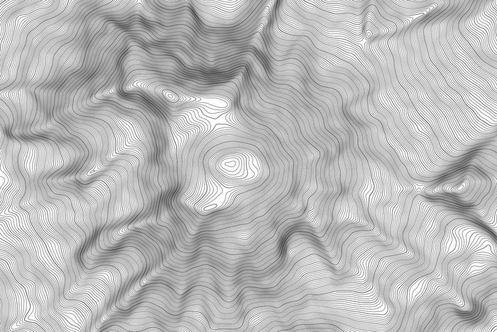 Mount Rainier Topographic Map Art