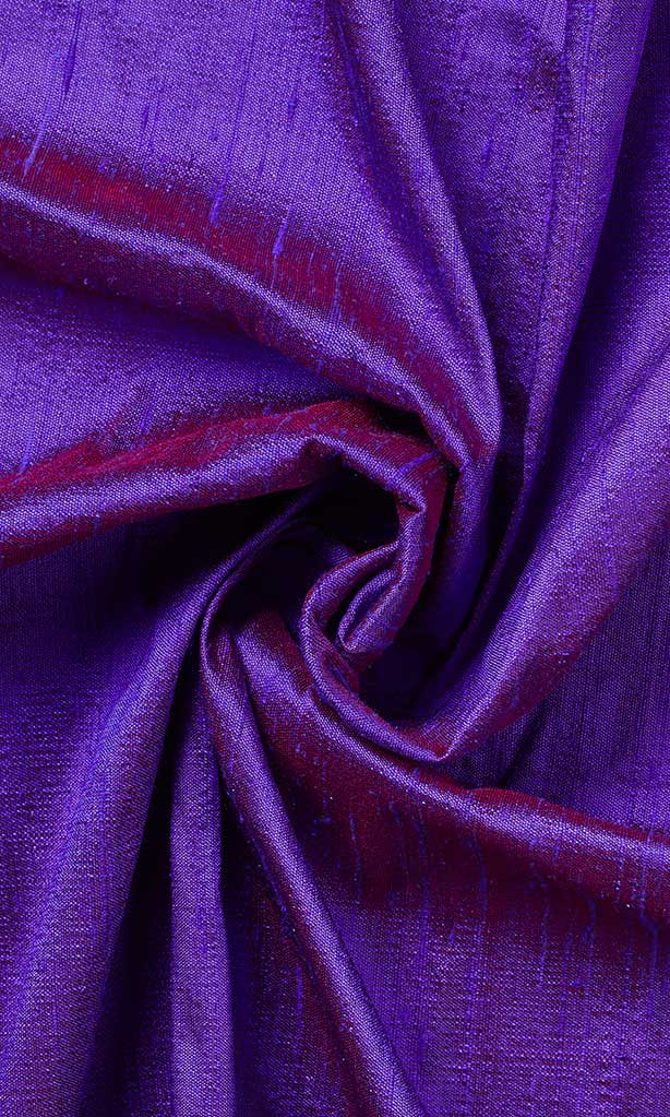 Pure Silk Home Décor Fabric By the Metre (Purple)