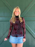 NIA Ophelia Top – Long Sleeve Sheer Mesh