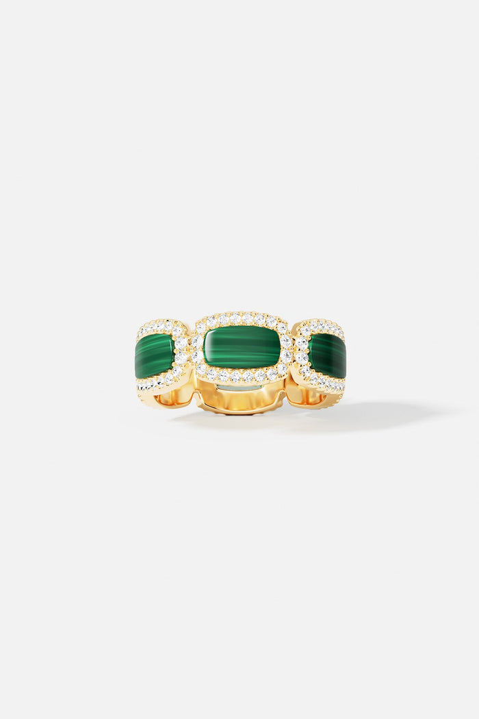 APM Ring in radiant green, a bold statement of contemporary elegance.
