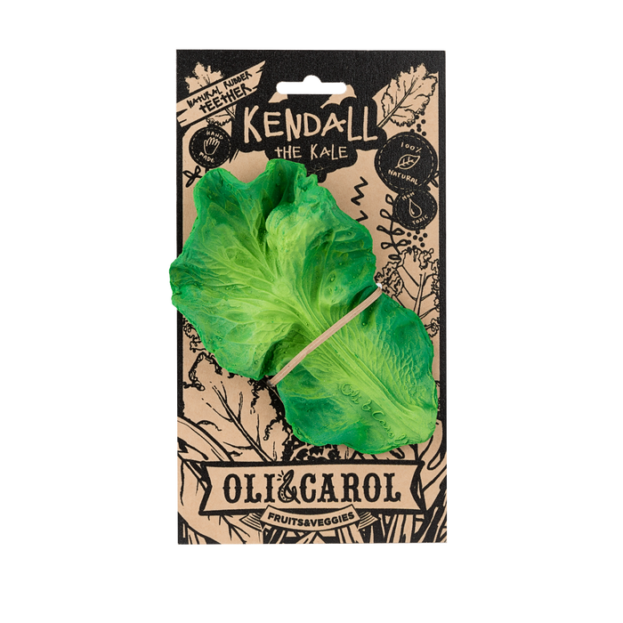 Oli & Carol® Teething and Bath Toy-  Kendall the Kale