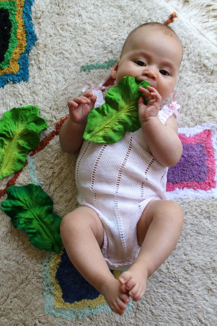 Oli & Carol® Teething and Bath Toy-  Kendall the Kale