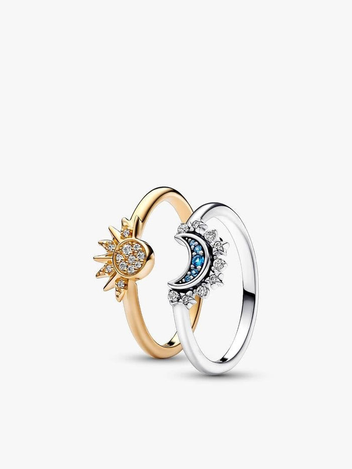 Pandora sun & moon rings