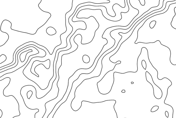 Petrified Forest National Park Topographic Map Art