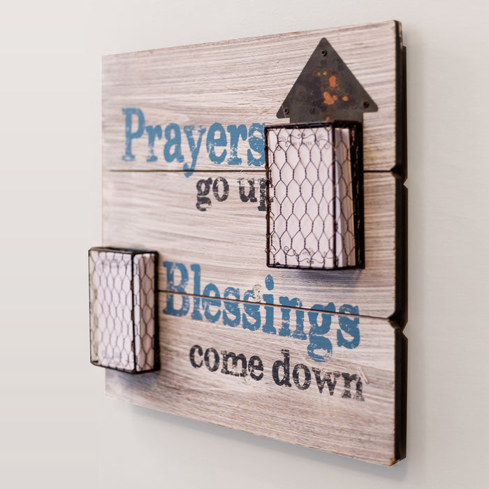 Prayer Program Prayers Go Up Wall Art