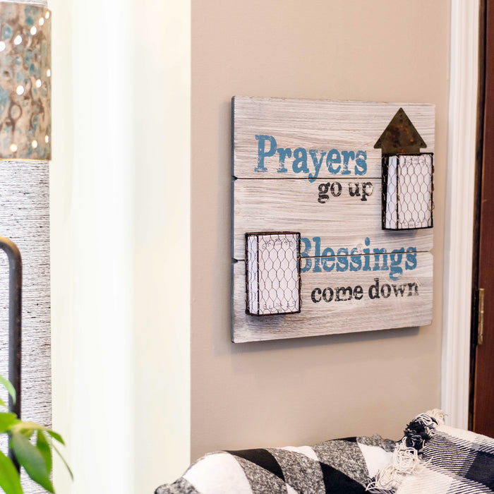 Prayer Program Prayers Go Up Wall Art