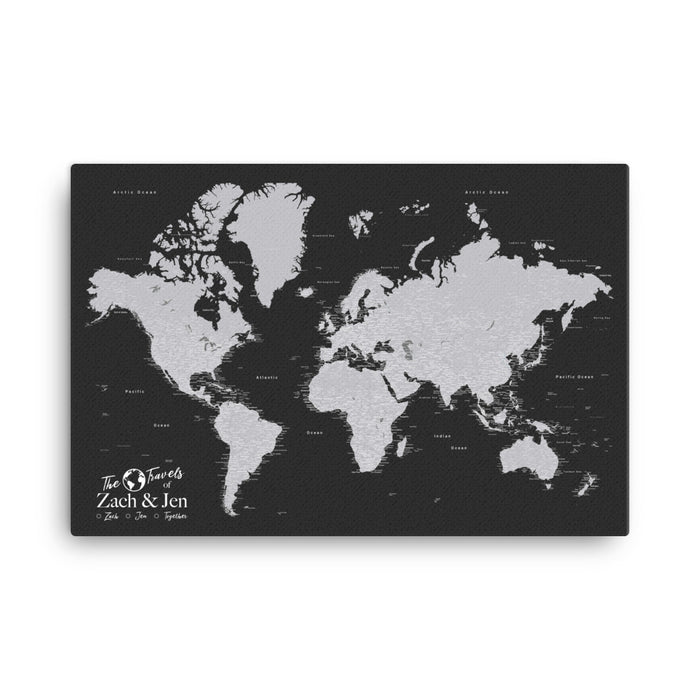 Push Pin World Map With Pins
