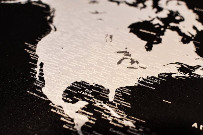 Push Pin World Map With Pins