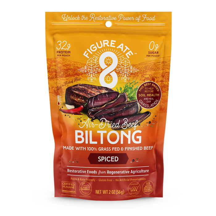Figure Ate Regeneratively-Sourced Beef Biltong: Spiced