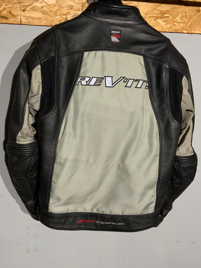 Rev’it Leather & Mesh jacket w/liner, Size EU 56/Extra-Large