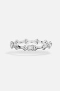 APM Bracelet in rhodium finish, sculpted brilliance meeting effortless modern elegance.