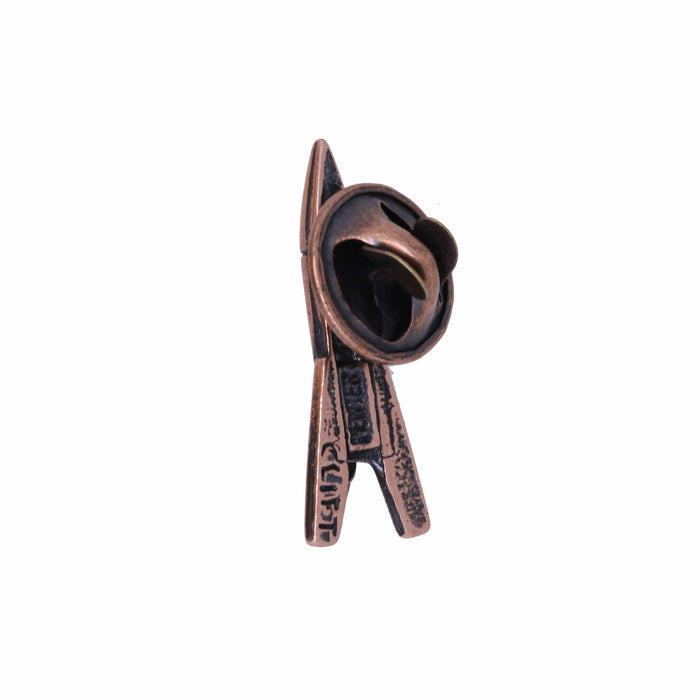 Rocket Copper Lapel Pin | lapelpinplanet