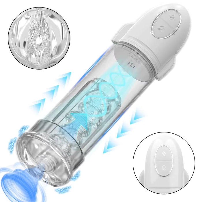 Rocket Shape Masturbator Toys 9 Types Powerful Suction Modes Male Masturbators - Male Sex Toy