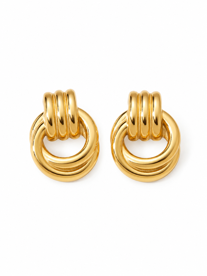 Savannah Love II Knot Door Knocker Hoops