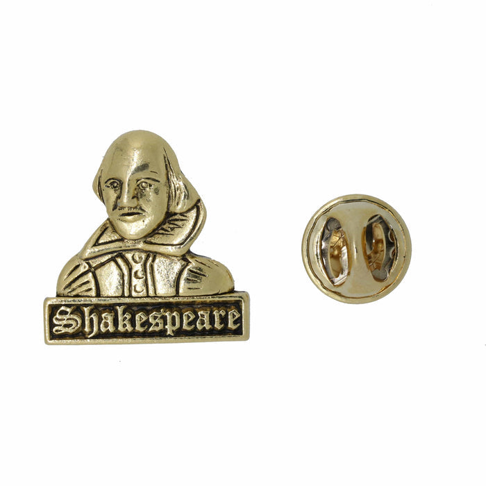 Shakespeare Gold Lapel Pin