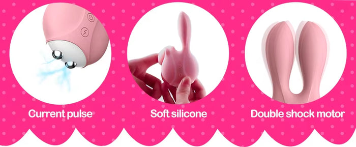 Shock Nipple Female Erotic Sex Tool Rabbit Vibrator Vibration Clitoris Stimulator