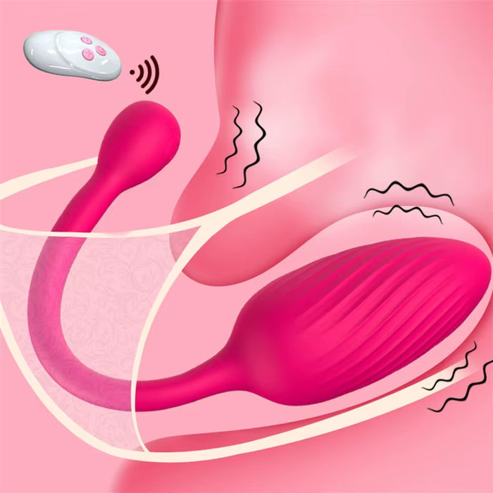 Silicone Wireless Remote Control Vagina Massage G Spot Jump Love Egg Vibrator for Woman Wearable Sex Toy