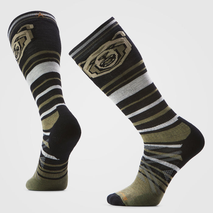 Ski Full Cushion Growling Grizzly Otc Socks - Black