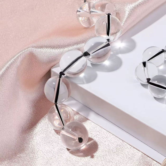 SM Props Vestibular Development Glass Pull Beads Anal Plug Tempering Masturbation Adult Products