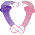 Soft Double Ended - Double Sided Dildo Strapless Strap-On Dildo Sex Toy with Two Heads
