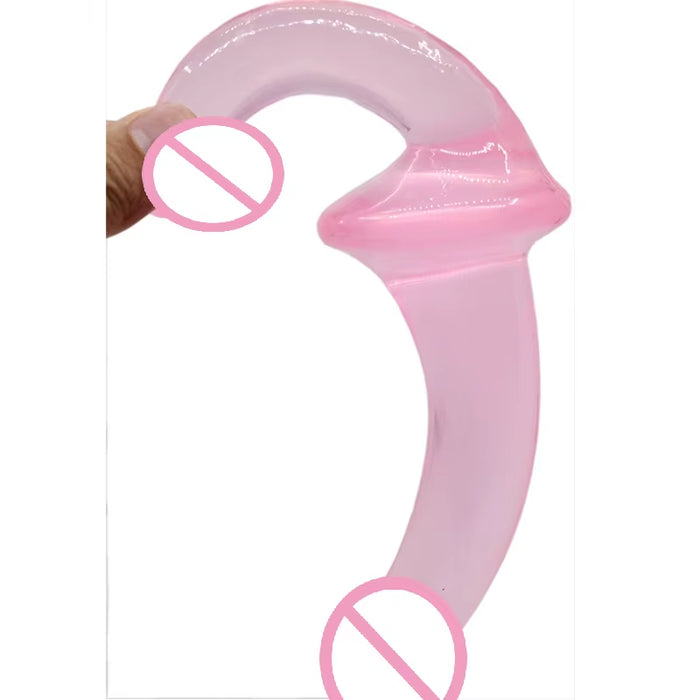 Soft Double Ended - Double Sided Dildo Strapless Strap-On Dildo Sex Toy with Two Heads