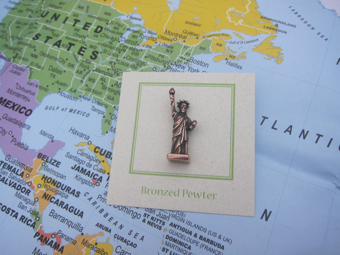 Statue of Liberty Copper Lapel Pin