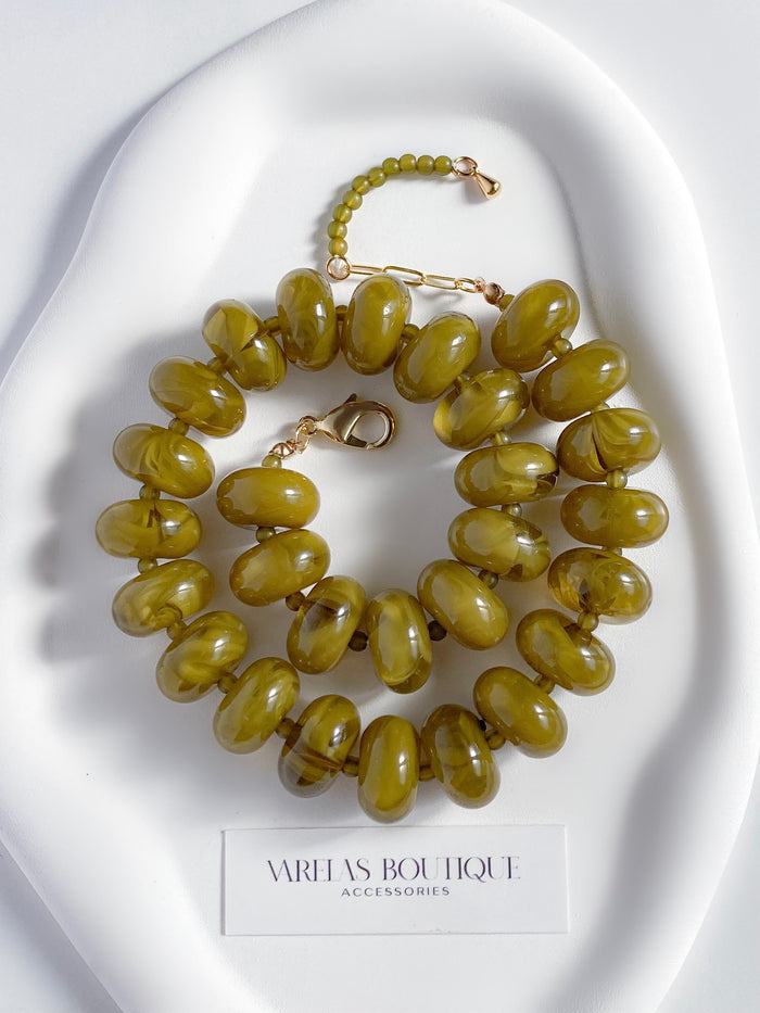 Stella olive necklace