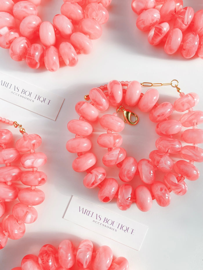 Stella pink necklace