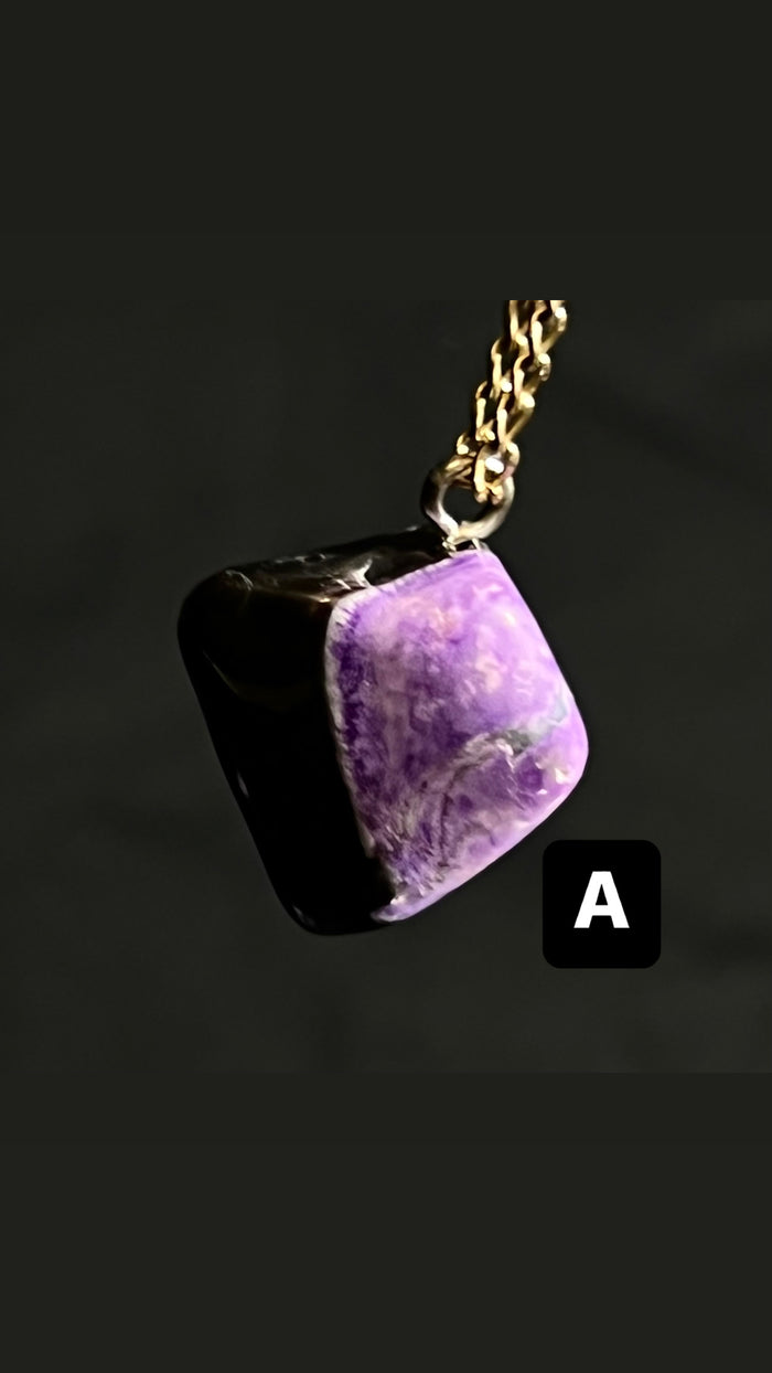 Sugilite Pendant, from N’chwaning Mine III, Kalahari Manganese Field, Northern Cape, South Africa