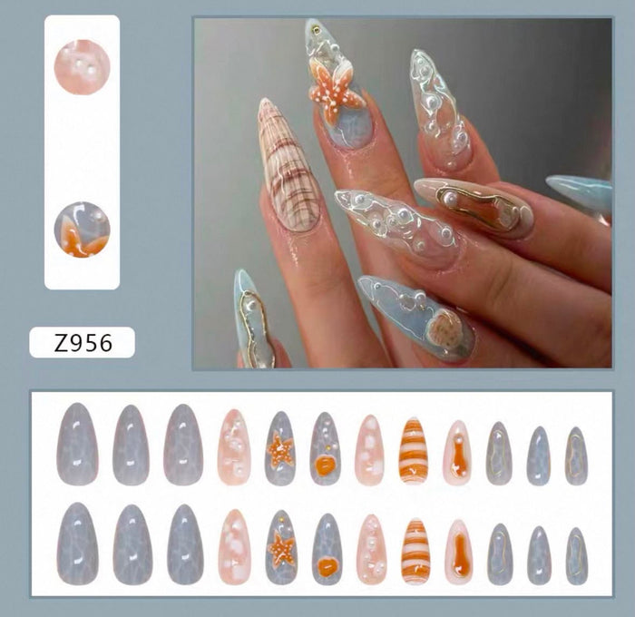 Summer nails 24ps