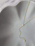 Teardrop Lariat Necklace