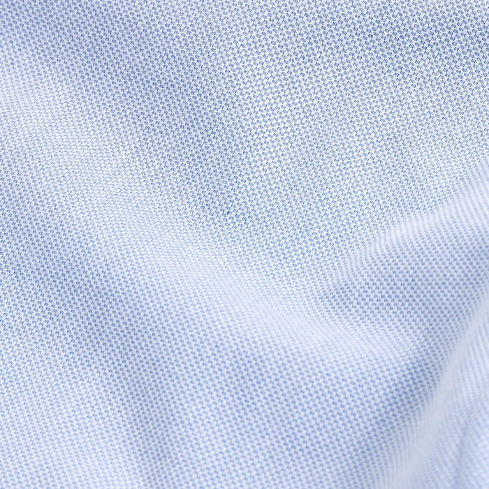Soft dobby dress shirt fabric close up