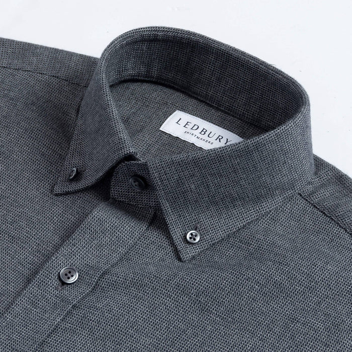 The Charcoal Holmes Flannel Casual Shirt Casual Shirt- Ledbury