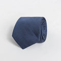 The Dark Blue Pavone Silk Tie Tie- Ledbury