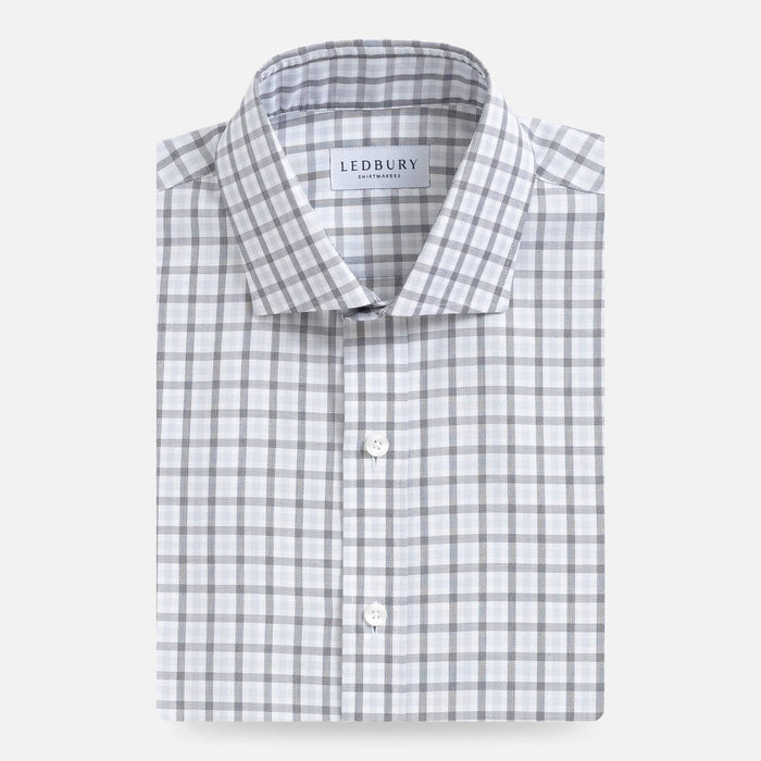The Grey Huxley Tattersall Dress Shirt Dress Shirt- Ledbury