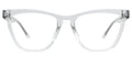The Harper cat eye eyeglasses in crystal clear acetate by Pair Eyewear