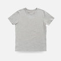 Ledbury Heather Grey Crew Neck Undershirt – front view, low-contrast under dress shirts, cotton modal blend