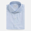 Light blue dress shirt flat lay - Signature fine twill custom fit
