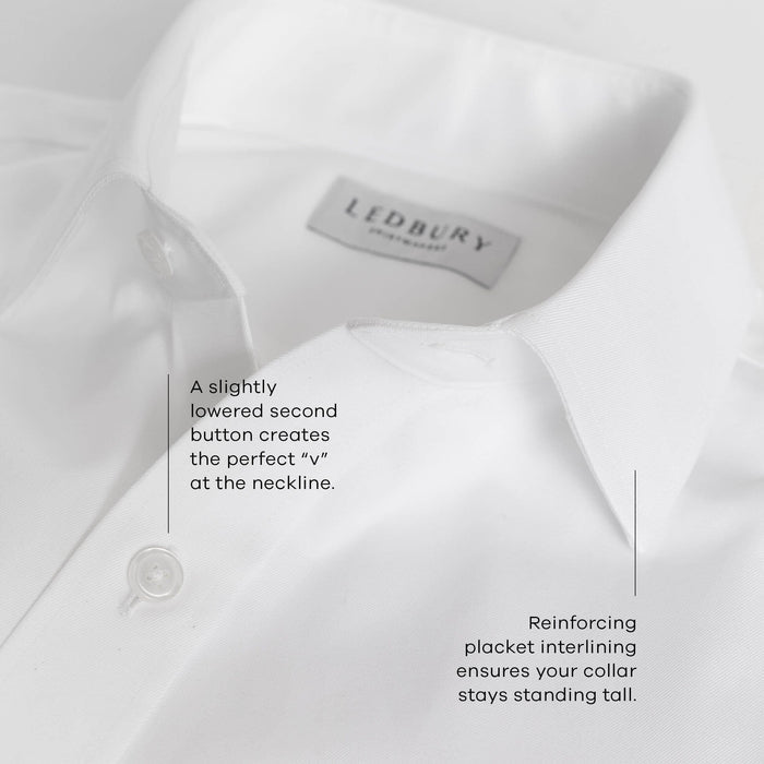 Dress shirt collar construction guide - Ledbury reinforced collar design details