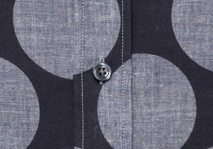 The Navy Foundry Print Casual Shirt Casual Shirt- Ledbury