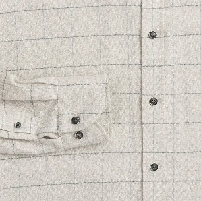 Gossett Flannel shirt double-button barrel cuff detail - reinforced construction