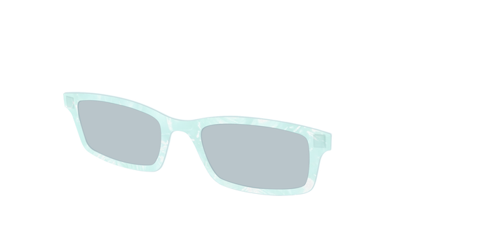The Oceanic Pearl with Slate Blue Lens