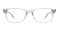 The Otero rectangle eyeglasses in crystal clear acetate by Pair Eyewear