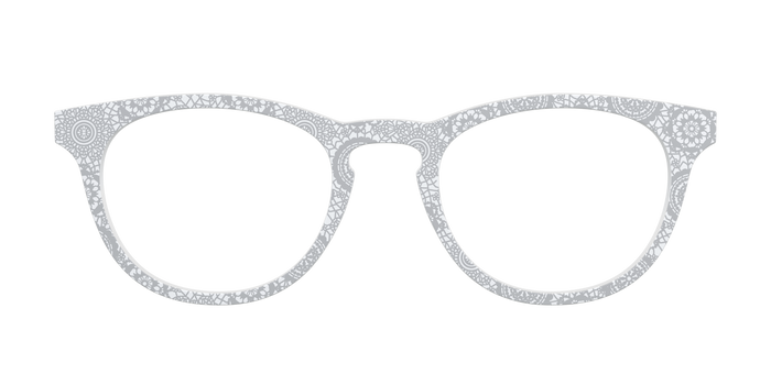 The Pale Gray Medallion Lace