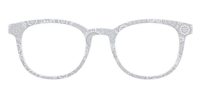 The Pale Gray Medallion Lace